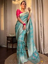 India Silk Presents Blue Banarasi Soft Silk Sarees That Blend Traditional Artistry With Everyday Comfort