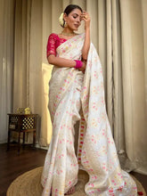 India Silk Presents White Banarasi Soft Silk Sarees That Blend Traditional Artistry With Everyday Comfort