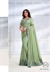 Mehndi Wear Designer Collection Saree For Women