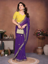 Pure Georgette Saree with Camical Work – Stylish Designer Saree- UK
