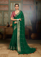 Green Designer Silk Sarees for Women | Wedding & Party Wear UK