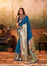 Blue Silk Saree for Women | Wedding & Party Wear UK