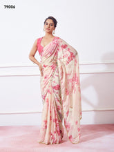 Organza Fabric Women's Printed Sarees - INDIASILK