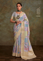 Saree for Women: Elegant Digital Printed Watercolor Casual Wear, Perfect for Summer Outings - INDIASILK