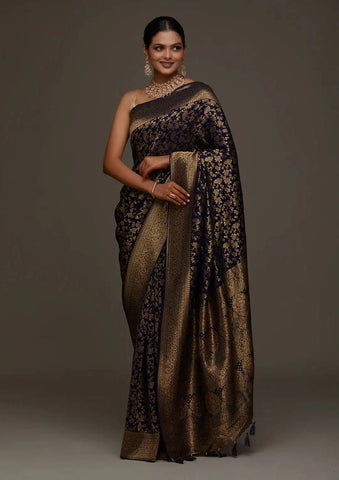 India Silk Presents Maroon the Banarasi Soft Silk Saree A Perfect Blend Of Tradition And Comfort