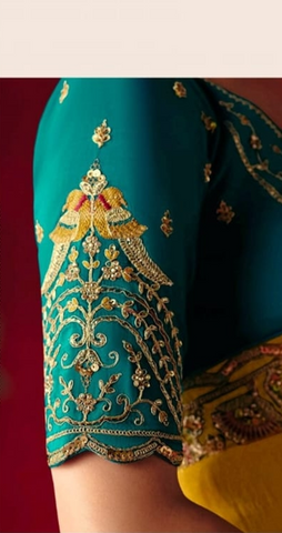 Yellow Embroidered Designer Sarees for Women | Wedding Sarees UK