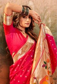 Pink Silk Saree for Women | Wedding & Party Wear UK
