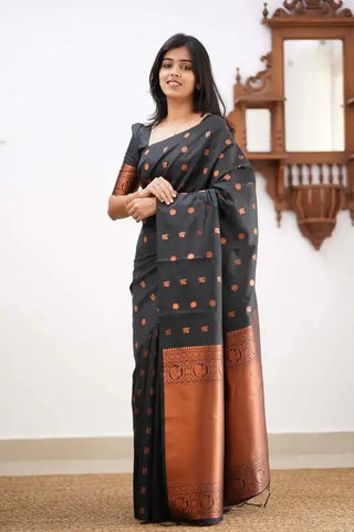 India Silk Presents Black Banarasi Soft Silk Sarees That Combine Traditional Artistry With Modern Comfort