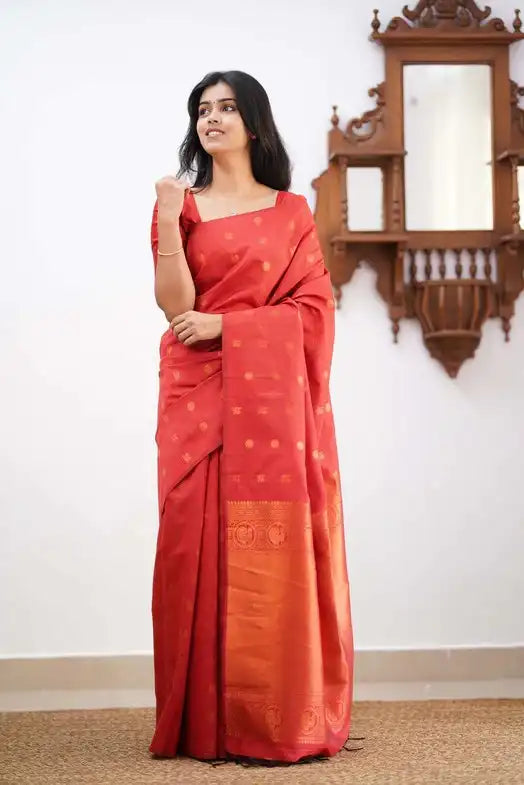 India Silk Presents Red Banarasi Soft Silk Sarees That Combine Traditional Artistry With Modern Comfort