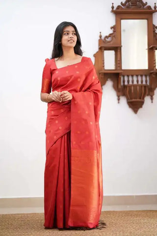 India Silk Presents Red Banarasi Soft Silk Sarees That Combine Traditional Artistry With Modern Comfort