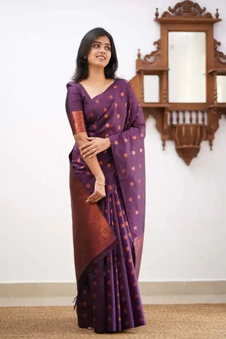 India Silk Presents Purple Banarasi Soft Silk Sarees That Combine Traditional Artistry With Modern Comfort