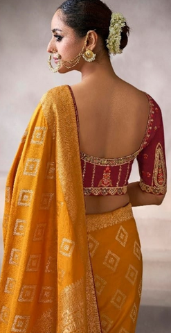Yellow Designer Embroidered Saree Collection | Wedding & Party Wear UK