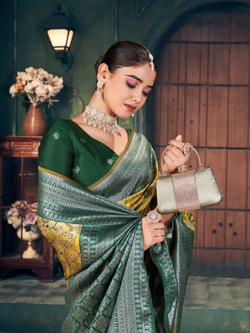 India Silk Mustard Yellow Sarees Crafted With Exquisite Zari Silk Offer A Perfect Blend Of Tradition And Luxury