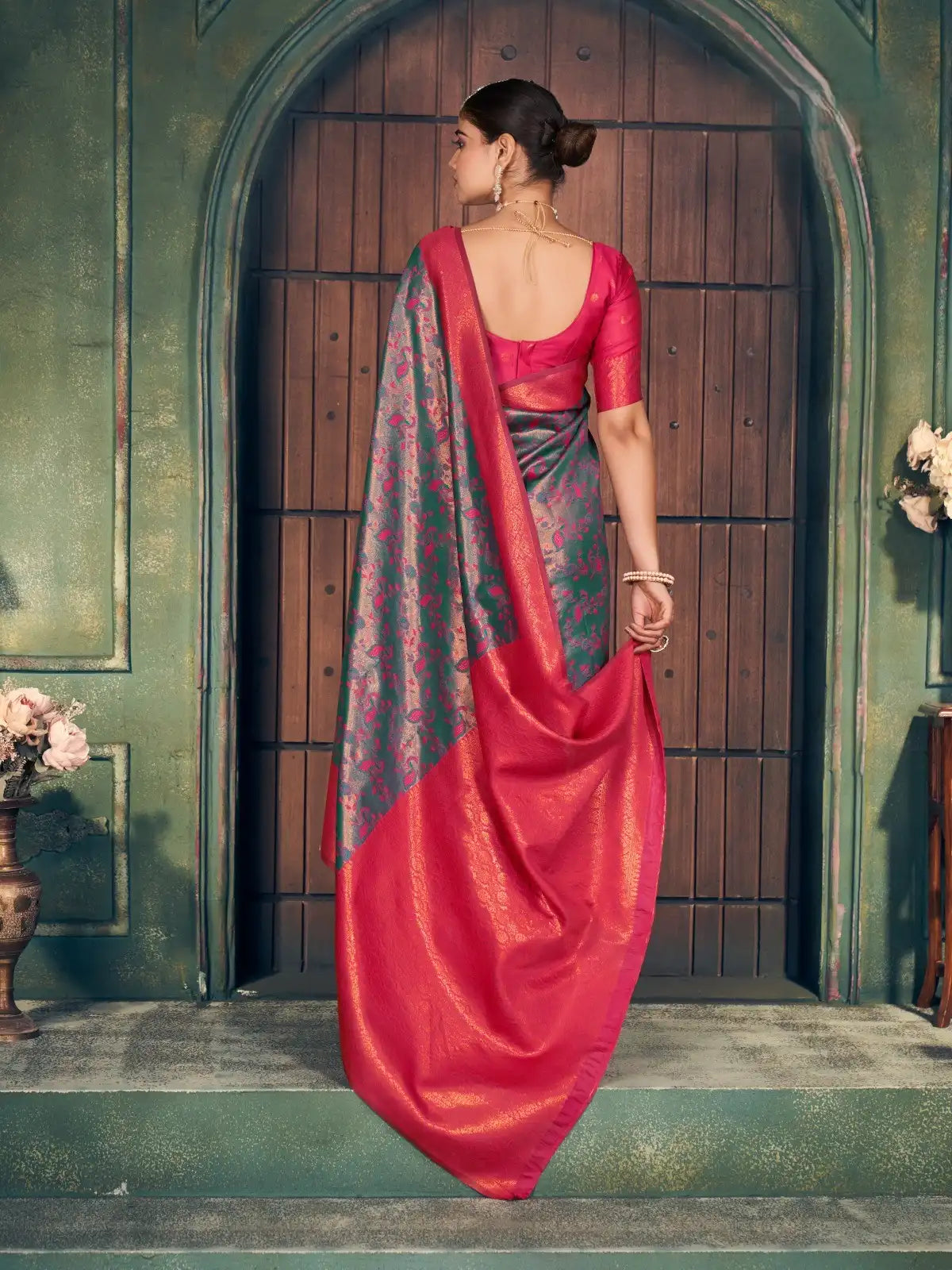 India Silk Red Sarees Crafted With Exquisite Zari Silk Offer A Perfect Blend Of Tradition And Luxury