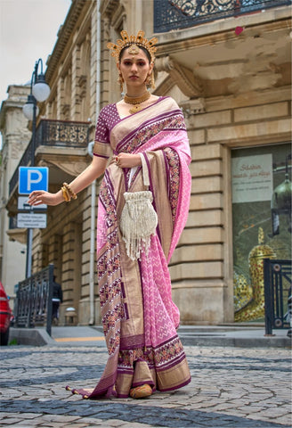 Pink Silk Saree Look | Modern Queen Energy in Luxury Ethnic Fashion