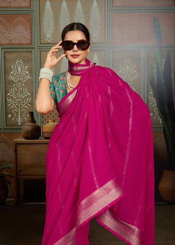 Pink Designer Silk Sarees for Women | Wedding & Party Wear UK