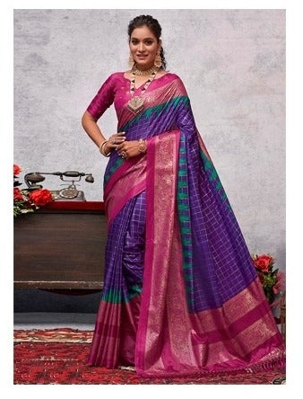 Royal Blue Designer Silk Sarees for Women | Wedding & Party Wear UK