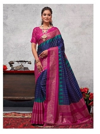 Nevy Blue Designer Silk Sarees for Women | Wedding & Party Wear UK