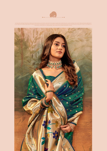 Green Silk Saree for Women | Wedding & Party Wear UK