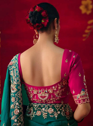 Morpeach Embroidered Designer Sarees for Women | Wedding Sarees UK