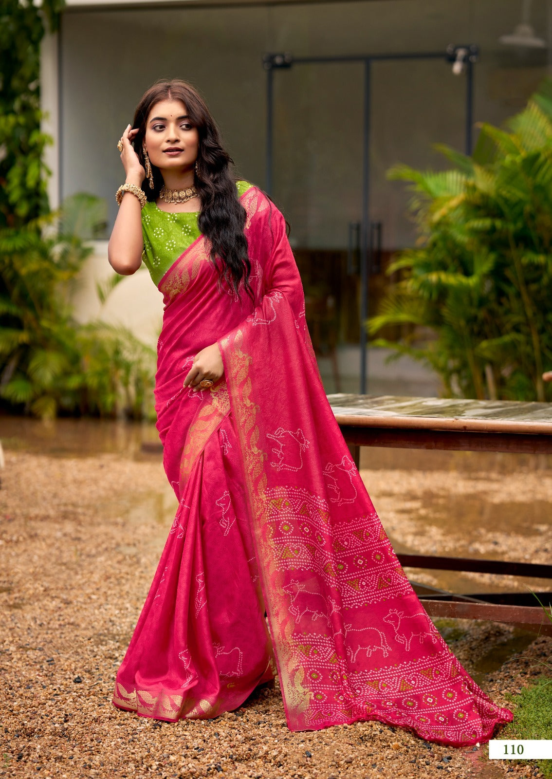 Peach Handcrafted Designer Saree | Traditional Indian Ethnic Wear UK